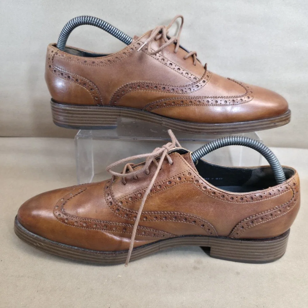 Cole Haan Henry (Sz 8 M) Short Wingtip Oxford Brown Grand OS C24153 Men's Shoes